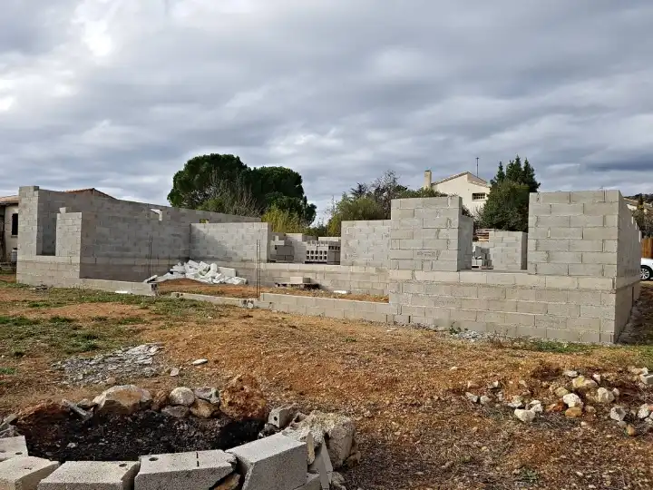 Expertise d'une villa en construction à Saint Jean de Fos en Occitanie